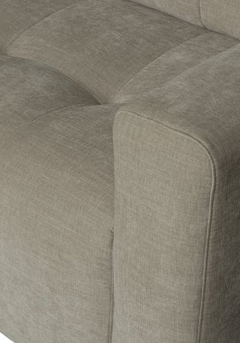 VTWONEN Bar sofa, m. chaiselong, venstre - varm gr polyester