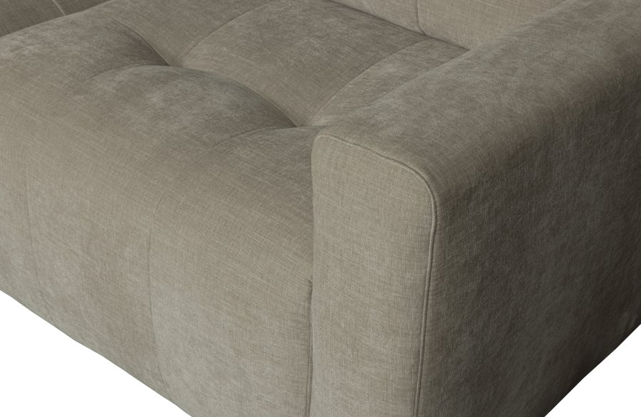 VTWONEN Bar sofa, m. chaiselong, venstre - varm gr polyester