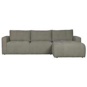 VTWONEN Bar sofa, m. chaiselong, hjre - varm gr polyester