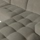 VTWONEN Bar sofa, m. chaiselong, hjre - varm gr polyester