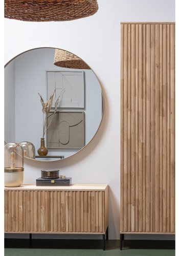 WOOOD Doutzen vgspejl, rund - spejlglas og guld stl (115)