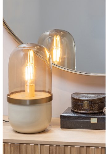 WOOOD Doutzen vgspejl, rund - spejlglas og guld stl (115)