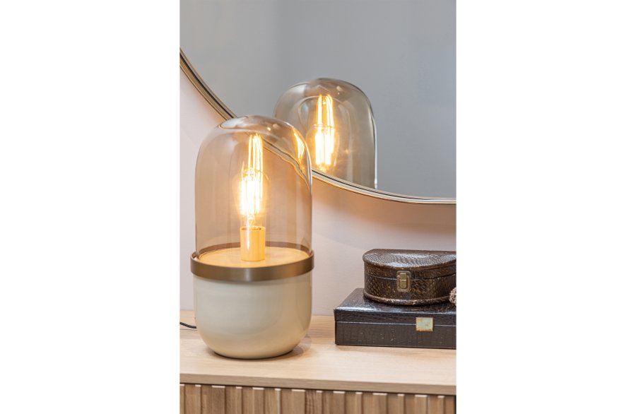 WOOOD Doutzen vgspejl, rund - spejlglas og guld stl (115)