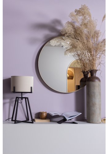 WOOOD Doutzen vgspejl, rund - spejlglas og guld stl (80)