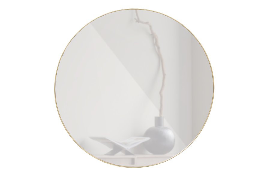 WOOOD Doutzen vgspejl, rund - spejlglas og guld stl (80)