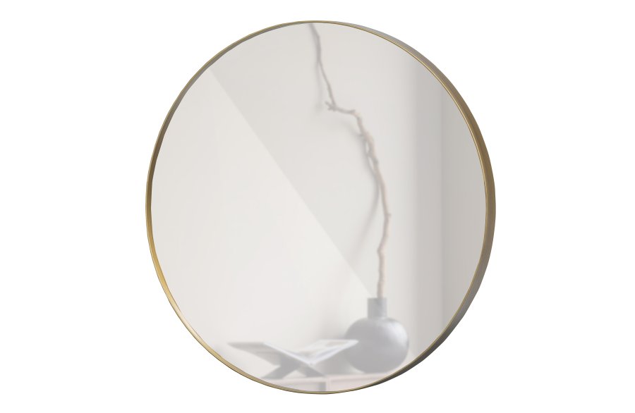 WOOOD Doutzen vgspejl, rund - spejlglas og guld stl (80)