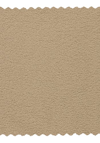 WOOOD Sara lav puf, rund - sand polyester bamsestof (60)