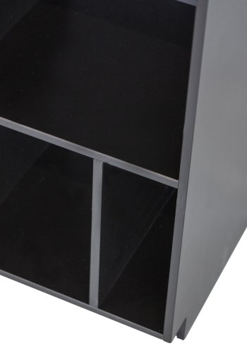 WOOOD EXCLUSIVE Finca skab, bent, m. 1 push to open lge og hylder - sort fyrretr