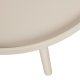 WOOOD Mesa sidebord L, rund - beige MDF og fyrretr (60)