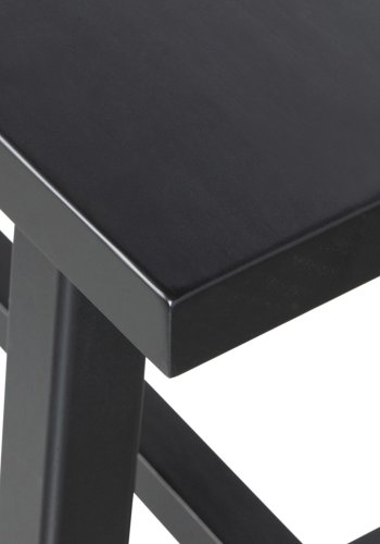 WOOOD EXCLUSIVE Imme bnk, rektangulr - sort fyrretr (110x35)