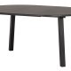 WOOOD EXCLUSIVE Lange Jan spisebord, m. 2 tillgsplader - sort blacknight egetr (120)