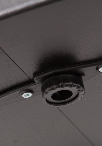 WOOOD EXCLUSIVE Lange Jan spisebord, m. 2 tillgsplader - sort blacknight egetr (120)