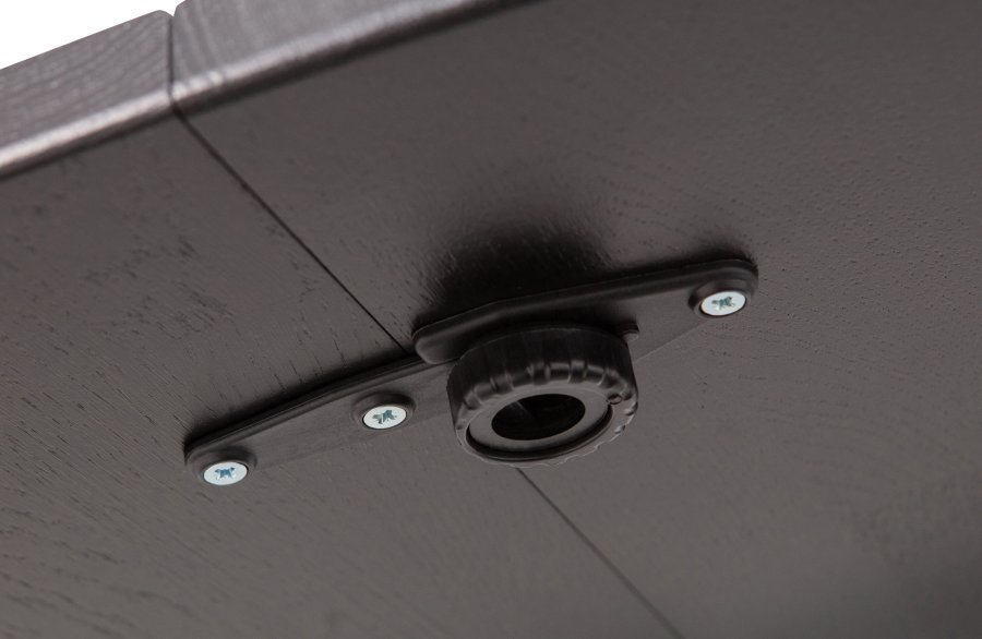 WOOOD EXCLUSIVE Lange Jan spisebord, m. 2 tillgsplader - sort blacknight egetr (120)