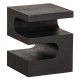 WOOOD EXCLUSIVE Toma sidebord, kvadratisk - sort mangotr (40x40)