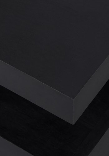 WOOOD EXCLUSIVE Toma sidebord, kvadratisk - sort mangotr (40x40)