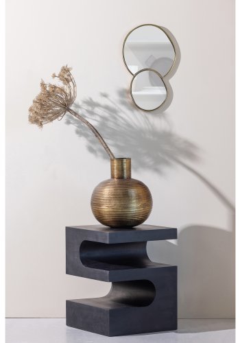 WOOOD EXCLUSIVE Toma sidebord, kvadratisk - sort mangotr (40x40)