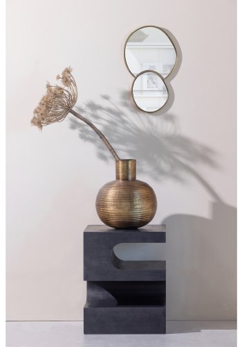 WOOOD EXCLUSIVE Toma sidebord, kvadratisk - sort mangotr (40x40)