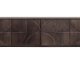 BEPUREHOME Collection sknk, m. 4 lger, 2 hylder og 3D mnster  - valnddefarvet mangotr (180x40)