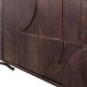 BEPUREHOME Collection sknk, m. 4 lger, 2 hylder og 3D mnster  - valnddefarvet mangotr (180x40)