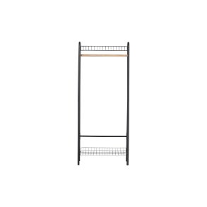 WOOOD Jovi tjstativ, m. 1 bjlestang i tr og 2 trdhylder - sort metal