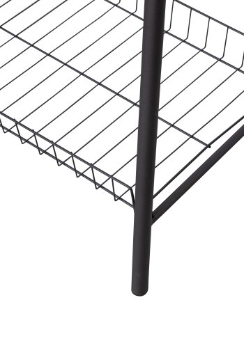 WOOOD Jovi tjstativ, m. 1 bjlestang i tr og 2 trdhylder - sort metal