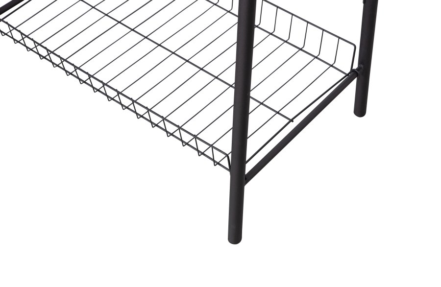 WOOOD Jovi tjstativ, m. 1 bjlestang i tr og 2 trdhylder - sort metal