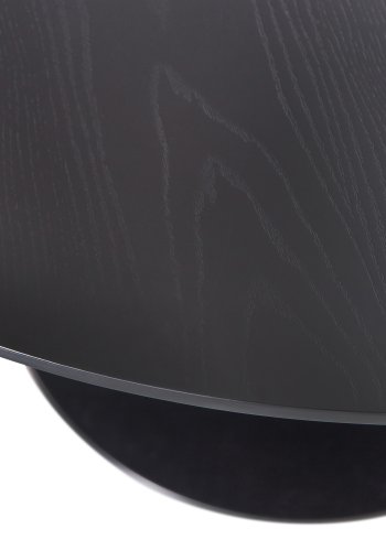 WOOOD EXCLUSIVE Sammy spisebord, rund - sort MDF og trompetfod i stl (120)