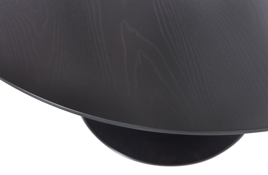 WOOOD EXCLUSIVE Sammy spisebord, rund - sort MDF og trompetfod i stl (120)