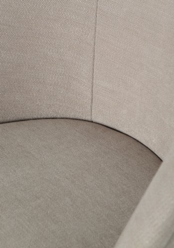 BEPUREHOME Vogue lnestol - sand polyester/viskose stof og sort metal