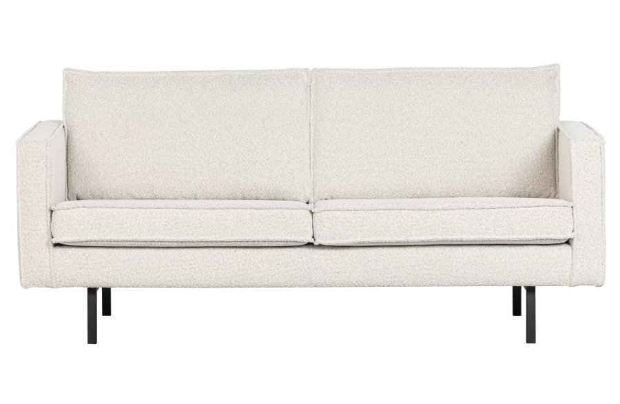 BEPUREHOME Rodeo 2,5-pers. sofa - natur bouclé polyester og metal