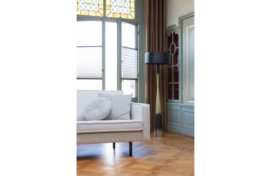 BEPUREHOME Rodeo 2,5-pers. sofa - natur bouclé polyester og metal