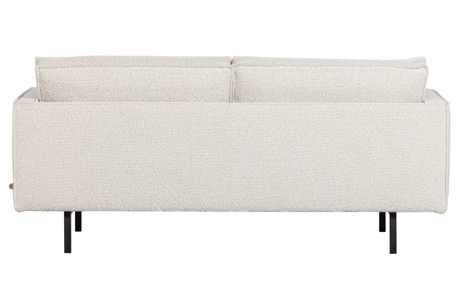 BEPUREHOME Rodeo 2,5-pers. sofa - natur bouclé polyester og metal