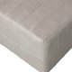 BEPUREHOME Patchwork puf, kvadratisk - natur imiteret lder polyester (60x60)