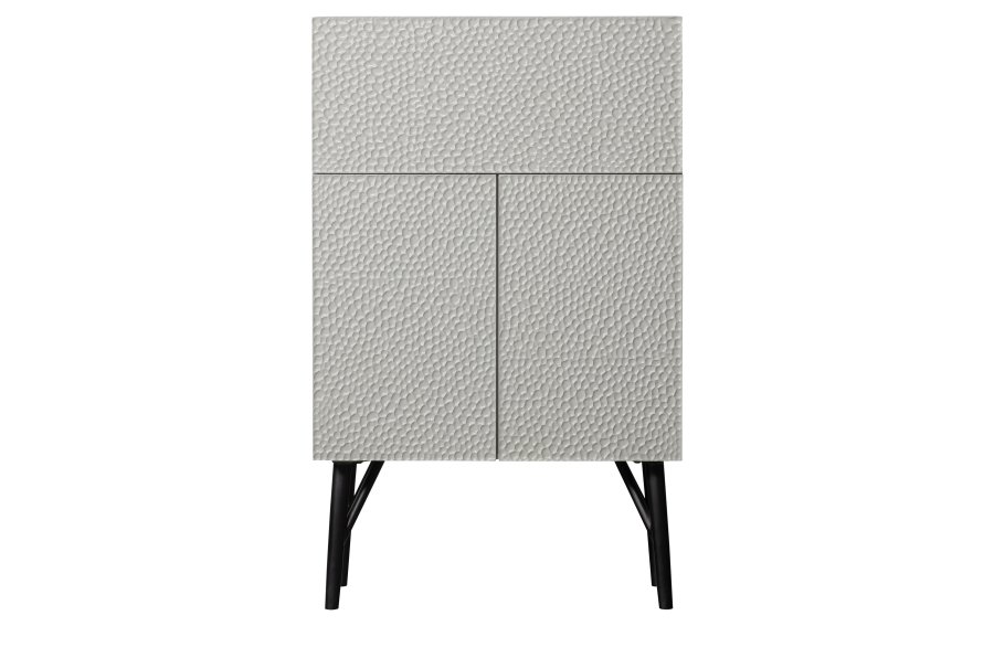 BEPUREHOME Carved barskab, m. 3 lger og 2 hylder - tgegr mangotr og fyrretr