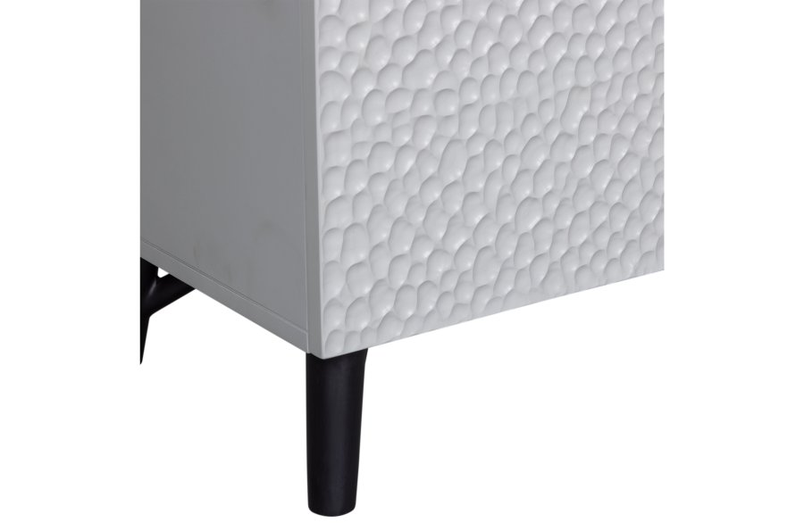 BEPUREHOME Carved barskab, m. 3 lger og 2 hylder - tgegr mangotr og fyrretr