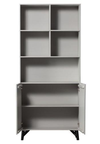 BEPUREHOME Carved reol, m. 2 lger og 6 hylder - tgegr mangotr og fyrretr