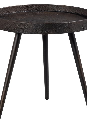 BEPUREHOME Bounds sidebord M, rund - antik guld krydsfinér og metal (41)