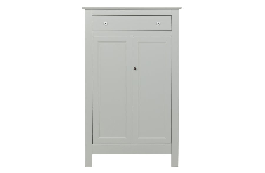 WOOOD Eva skab, m. 2 lger, 1 skuffe og 2 hylder - tget gr fyrretr