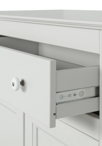 WOOOD Eva skab, m. 2 lger, 1 skuffe og 2 hylder - tget gr fyrretr