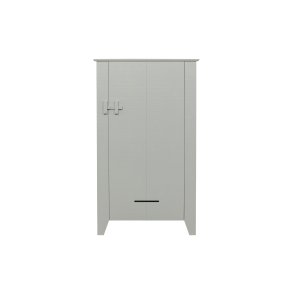 WOOOD Gus bondeskab, m. 1 lge og 3 hylder - tget lysegr fyrretr