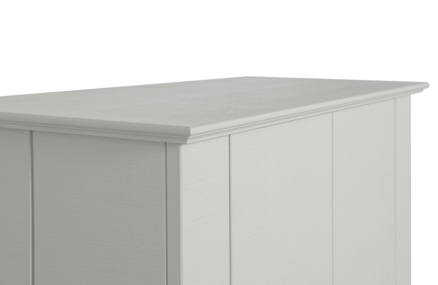 WOOOD Gus bondeskab, m. 1 lge og 3 hylder - tget lysegr fyrretr