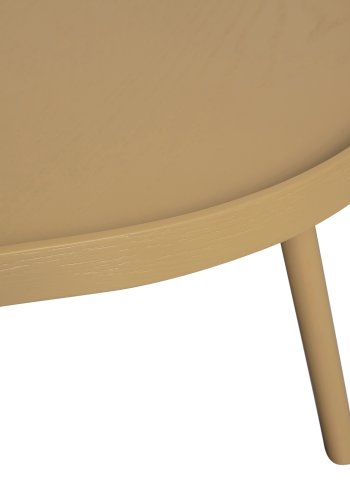 WOOOD Mae sidebord, aflangt, organisk - alpaca MDF og fyrretr (100x58)