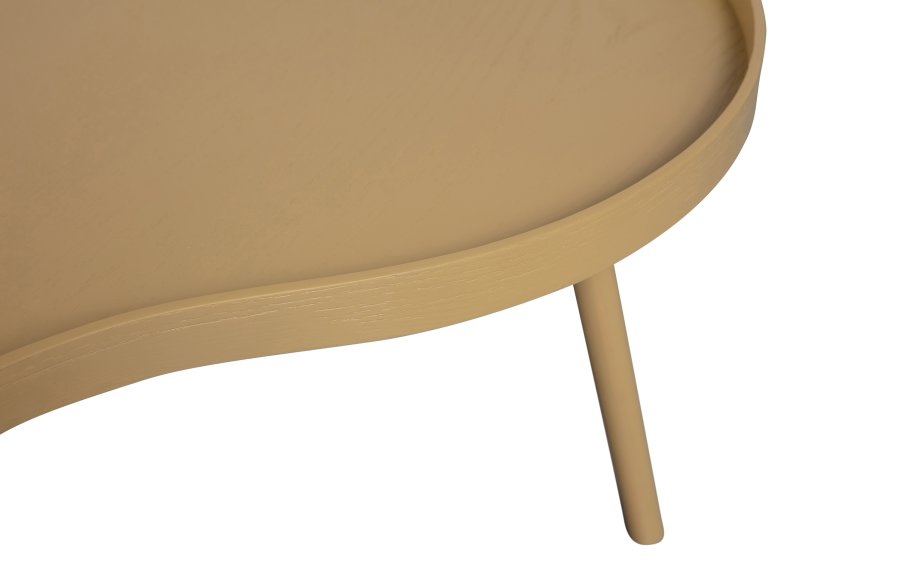 WOOOD Mae sidebord, aflangt, organisk - alpaca MDF og fyrretr (100x58)