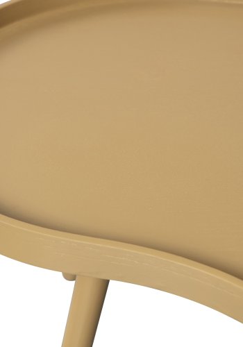 WOOOD Mae sidebord, aflangt, organisk - alpaca MDF og fyrretr (100x58)