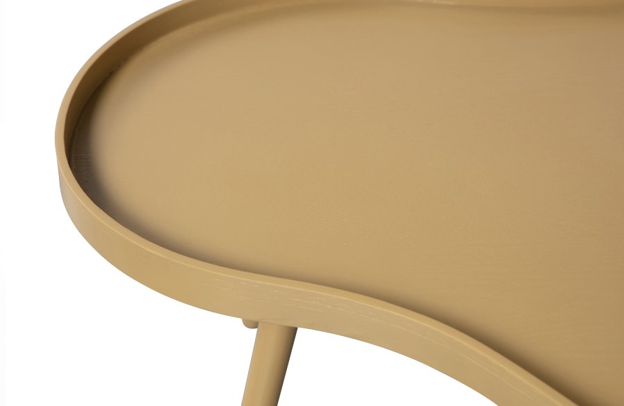 WOOOD Mae sidebord, aflangt, organisk - alpaca MDF og fyrretr (100x58)