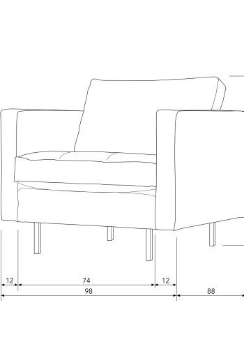 BEPUREHOME Rodeo lnestol - pistacie fljl