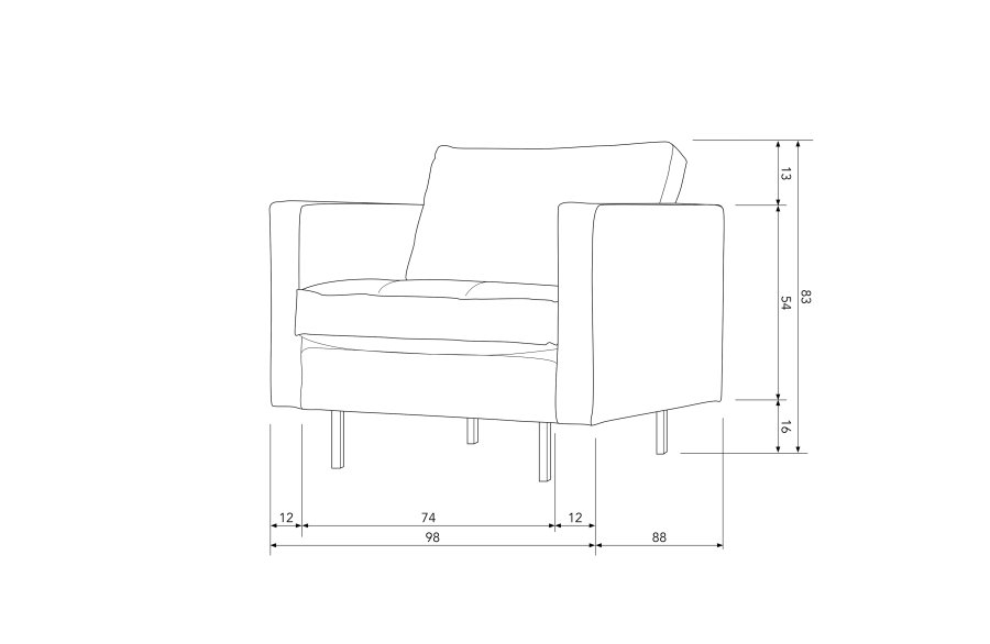 BEPUREHOME Rodeo lnestol - pistacie fljl