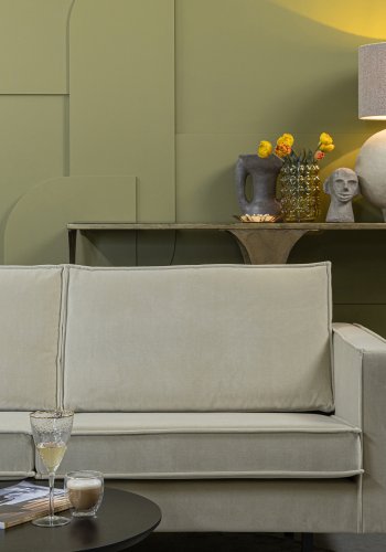 BEPUREHOME Rodeo sofa, m. venstre chaiselong - pistacie fljl