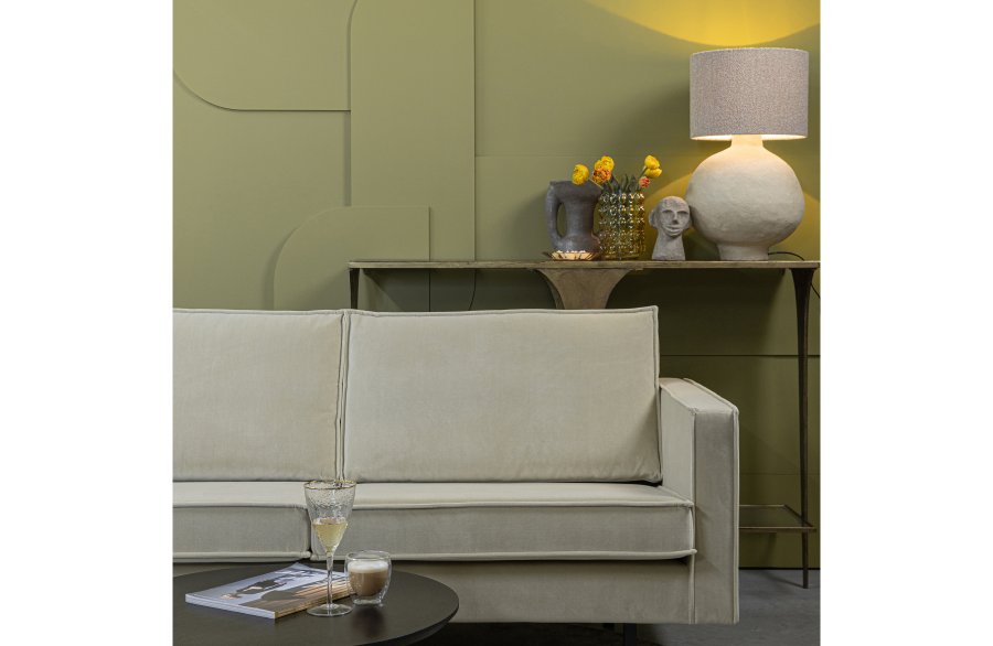 BEPUREHOME Rodeo sofa, m. venstre chaiselong - pistacie fljl