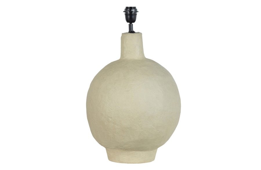 BEPUREHOME Collection bordlampe, hndformet - natur papmaché (H:53)